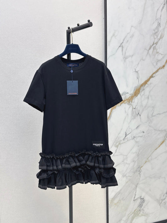 Louis Vuitton/26SS NEW Sleeveless Short Dress with Ruffled Hem