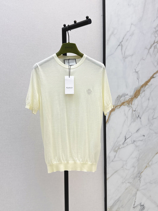 26SS NEW Delicate Embroidered Crew Neck Knit Sweater