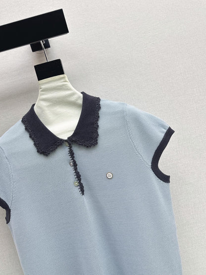 26SS NEW Gentle and Youthful Polo Knit Sweater 🤍