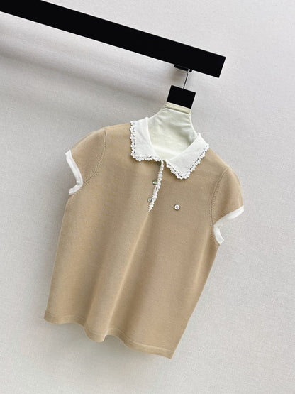26SS NEW Gentle and Youthful Polo Knit Sweater 🤍