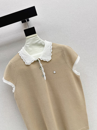 26SS NEW Gentle and Youthful Polo Knit Sweater 🤍