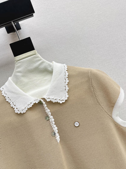 26SS NEW Gentle and Youthful Polo Knit Sweater 🤍