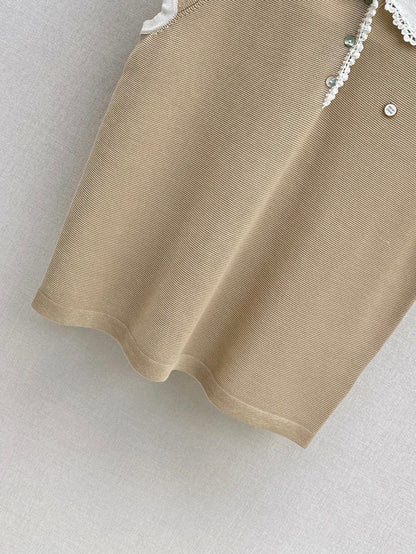 26SS NEW Gentle and Youthful Polo Knit Sweater 🤍