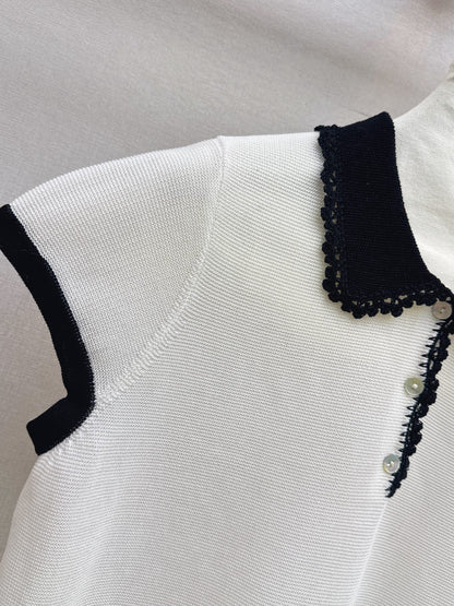 26SS NEW Gentle and Youthful Polo Knit Sweater 🤍