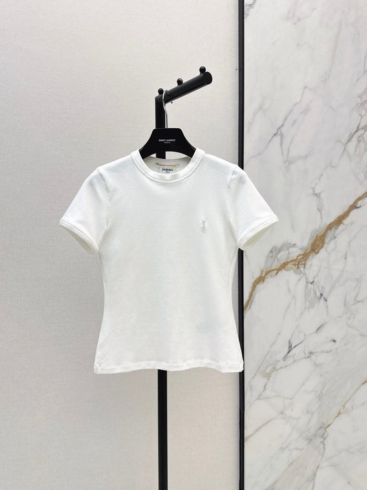 26SS NEW Versatile Small Logo Embroidered T-Shirt 🩶