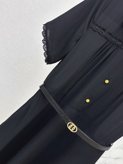 26SS NEW Lace-trimmed Long Dress 🖤