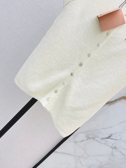 26SS New Summer "Dopamine" Style Drop-Shoulder Knit Top 🩵