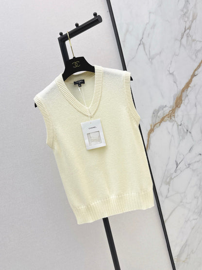 26FW New Métiers d'Art Collection V-Neck Knit Vest 🖤