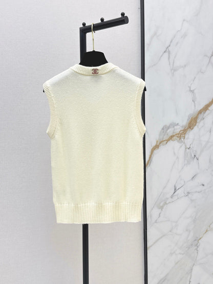 26FW New Métiers d'Art Collection V-Neck Knit Vest 🖤