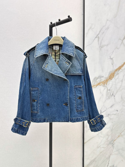 26FW New Vintage-Wash Denim Trench Coat 🩵