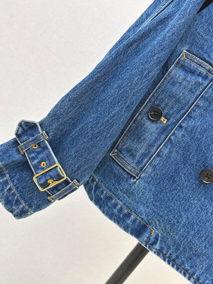 26FW New Vintage-Wash Denim Trench Coat 🩵
