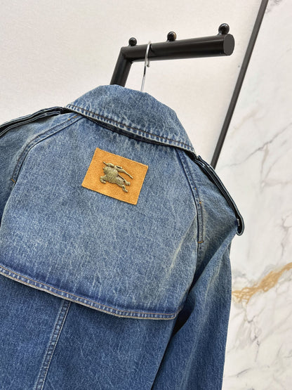 26FW New Vintage-Wash Denim Trench Coat 🩵