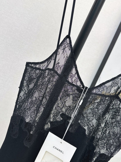 26FW New Patchwork Lace Camisole Dress 🖤