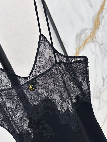 26FW New Patchwork Lace Camisole Dress 🖤