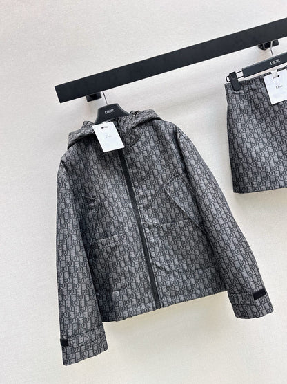 26FW NEW MissD Series Classic Monogram Hooded Jacket 🖤