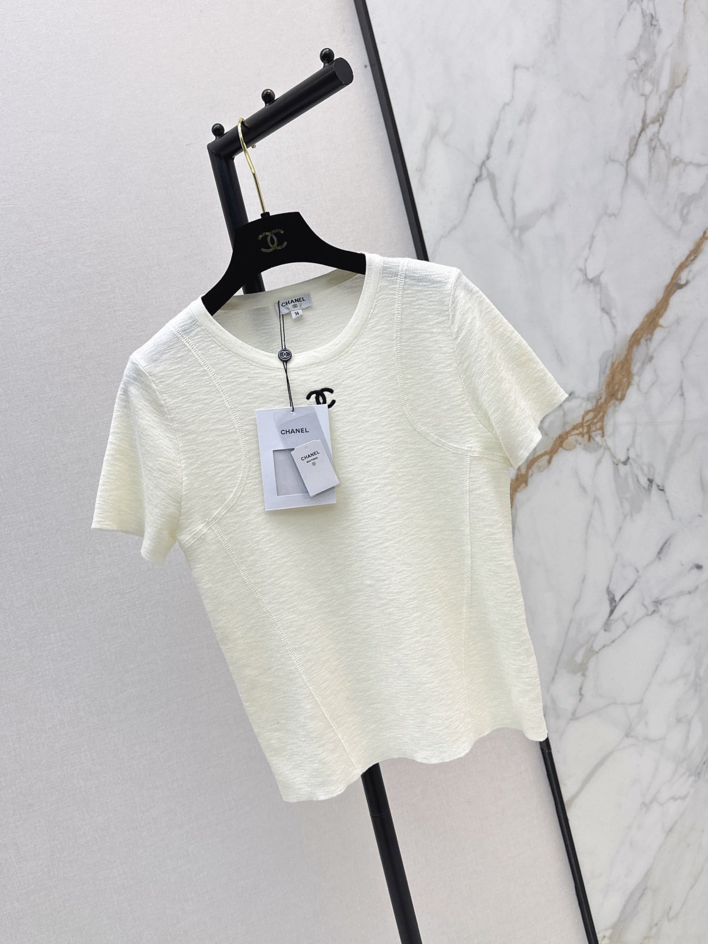 26FW New Vintage-Style Crew Neck Short-Sleeve Knit Top 🖤
