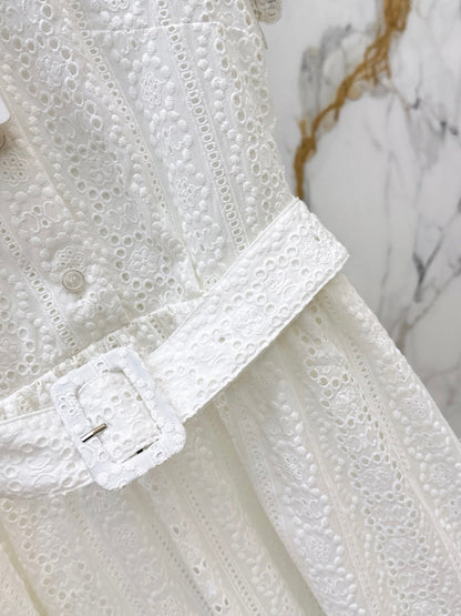 26FW New Cut-out Water-Soluble Embroidery Dress 🤍
