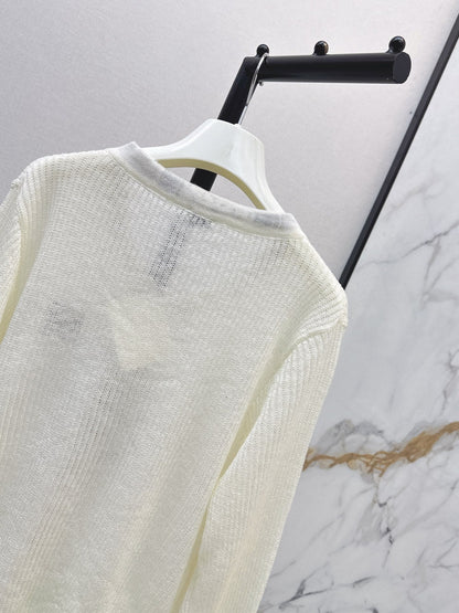 26FW New Long-Sleeved Knit Top with Scarf-Tie Detail 🤍