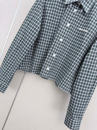 🔥Highest Quality🔥26FW New Plaid Long-Sleeve Shirt with Collar