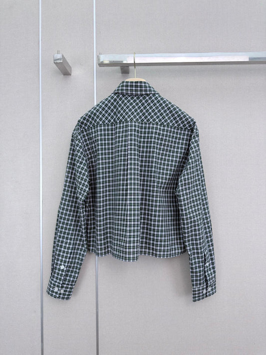 🔥Highest Quality🔥26FW New Plaid Long-Sleeve Shirt with Collar
