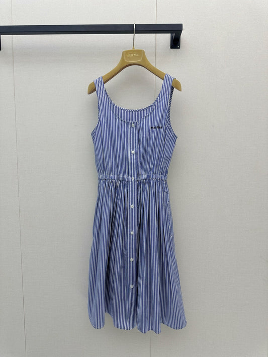 26FW New Blue & White Striped Dress 🩵