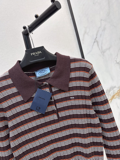26FW New Striped Knit Polo 🖤