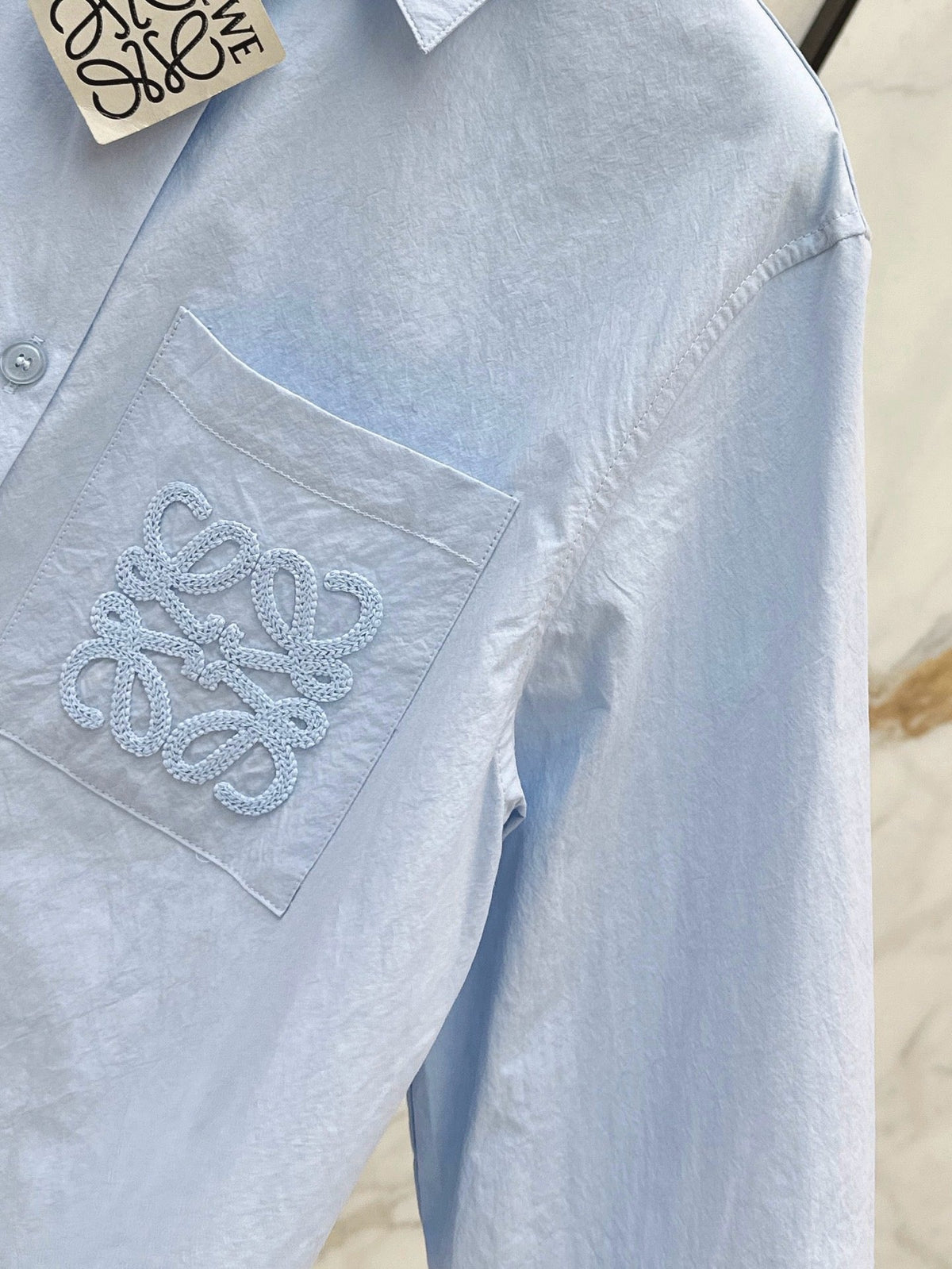 26FW New Classic Logo Embroidered Collared Shirt 🩵