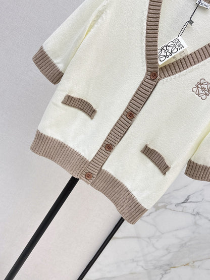 26FW New V-Neck Short-Sleeve Knit Top 🤍