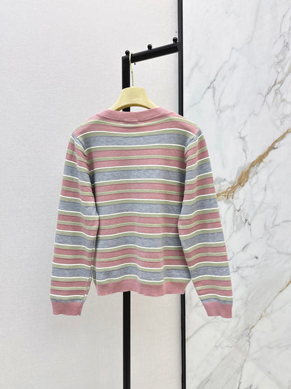 MiuMiu/26FW New Striped Knit Cardigan 🤎