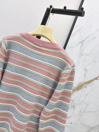MiuMiu/26FW New Striped Knit Cardigan 🤎
