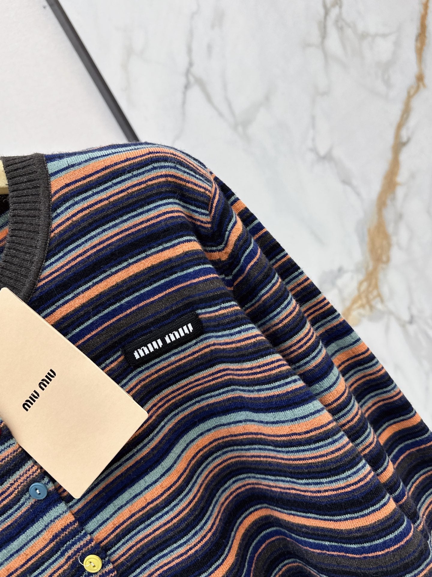 MiuMiu/26FW New Striped Knit Cardigan 🤎