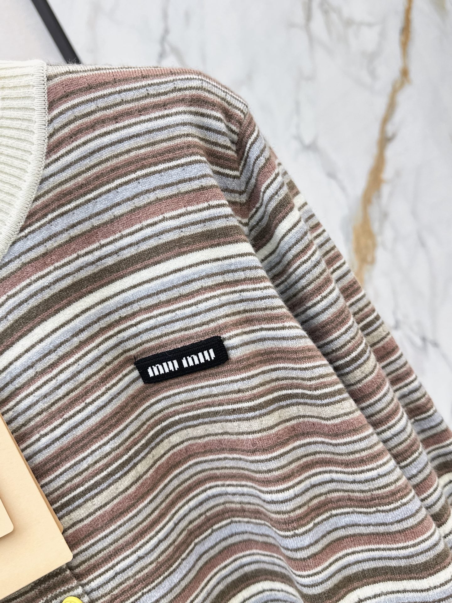 MiuMiu/26FW New Striped Knit Cardigan 🤎