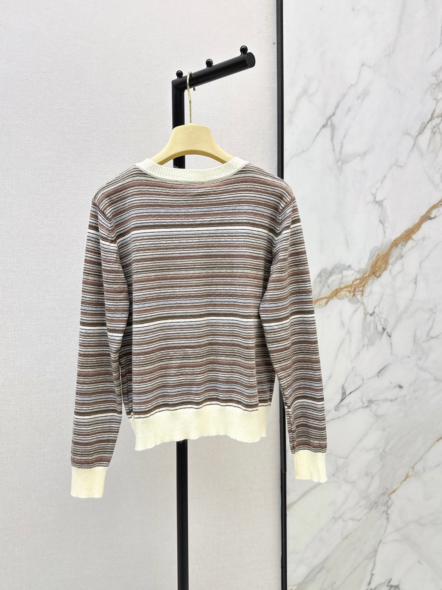 MiuMiu/26FW New Striped Knit Cardigan 🤎