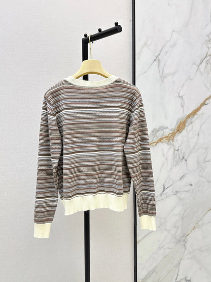 MiuMiu/26FW New Striped Knit Cardigan 🤎