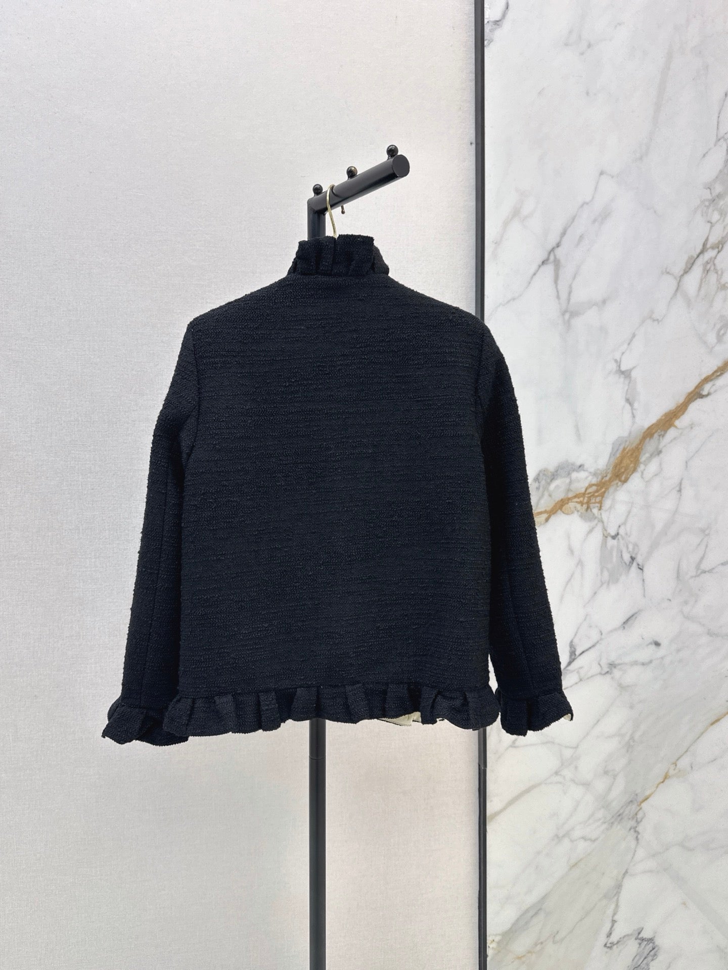VALENTINO/26FW New Mixed-Color Ruffled Cardigan-Style Jacket 🖤