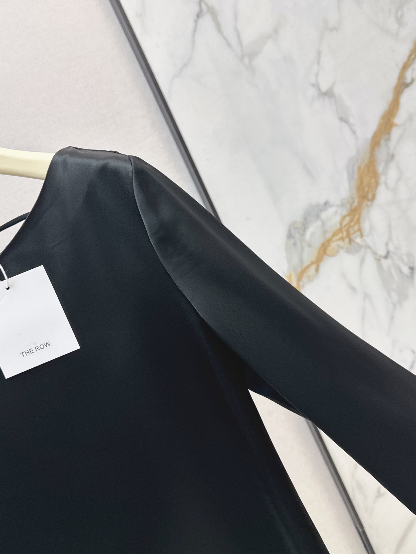 The Row/26FW New Acetate Dress with Flared Sleeves 🖤