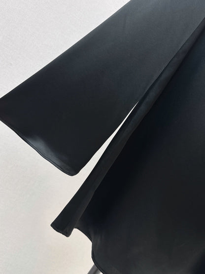 The Row/26FW New Acetate Dress with Flared Sleeves 🖤
