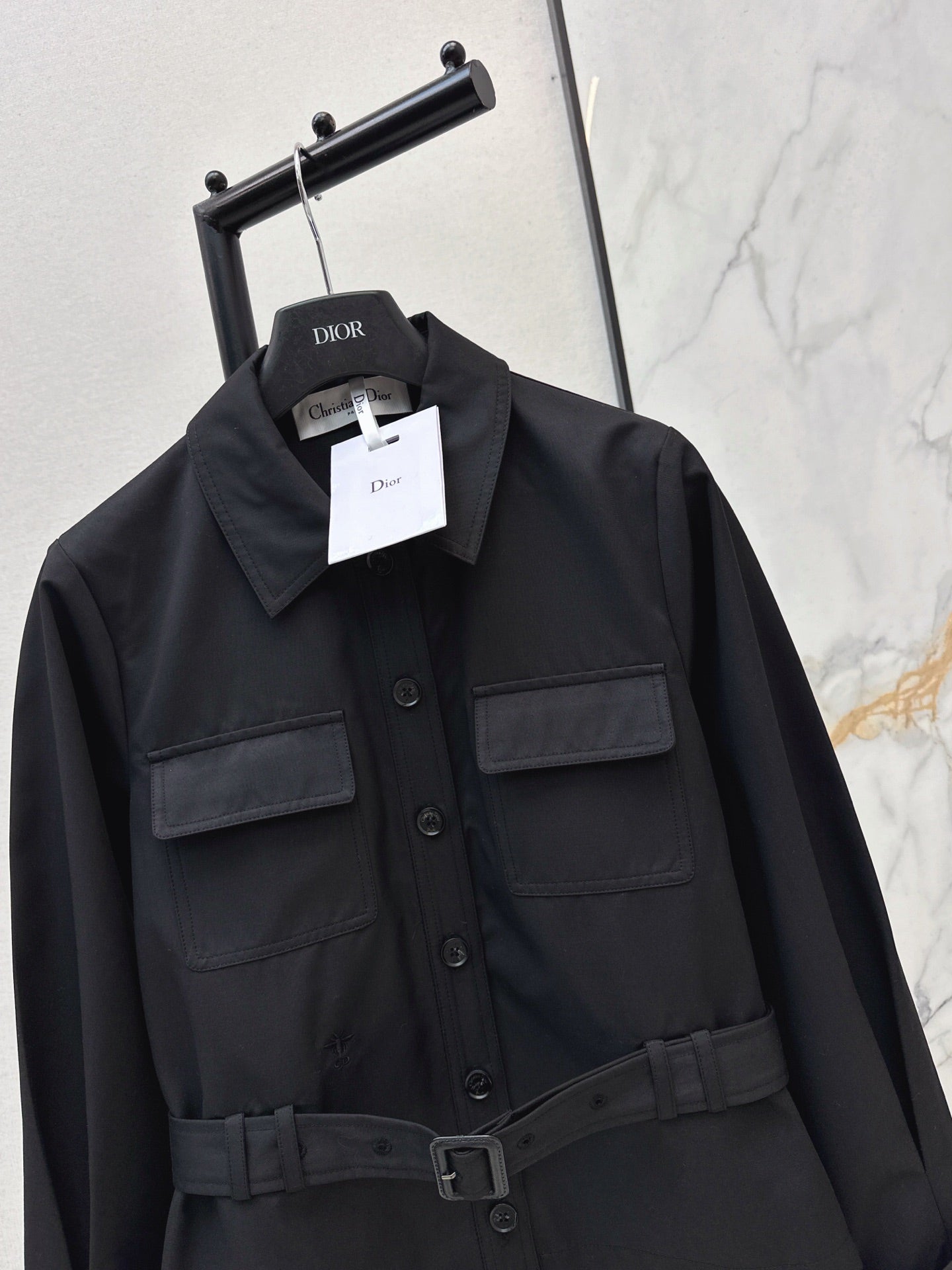 Dior/26FW New Cropped Trench Coat with Cinched-Waist Design 🖤