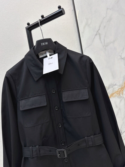 Dior/26FW New Cropped Trench Coat with Cinched-Waist Design 🖤