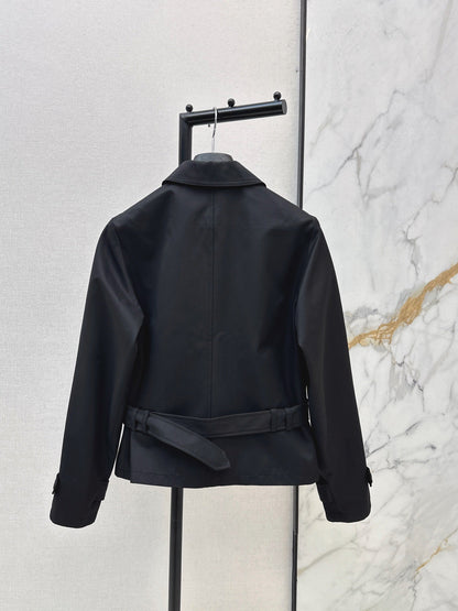 Dior/26FW New Cropped Trench Coat with Cinched-Waist Design 🖤
