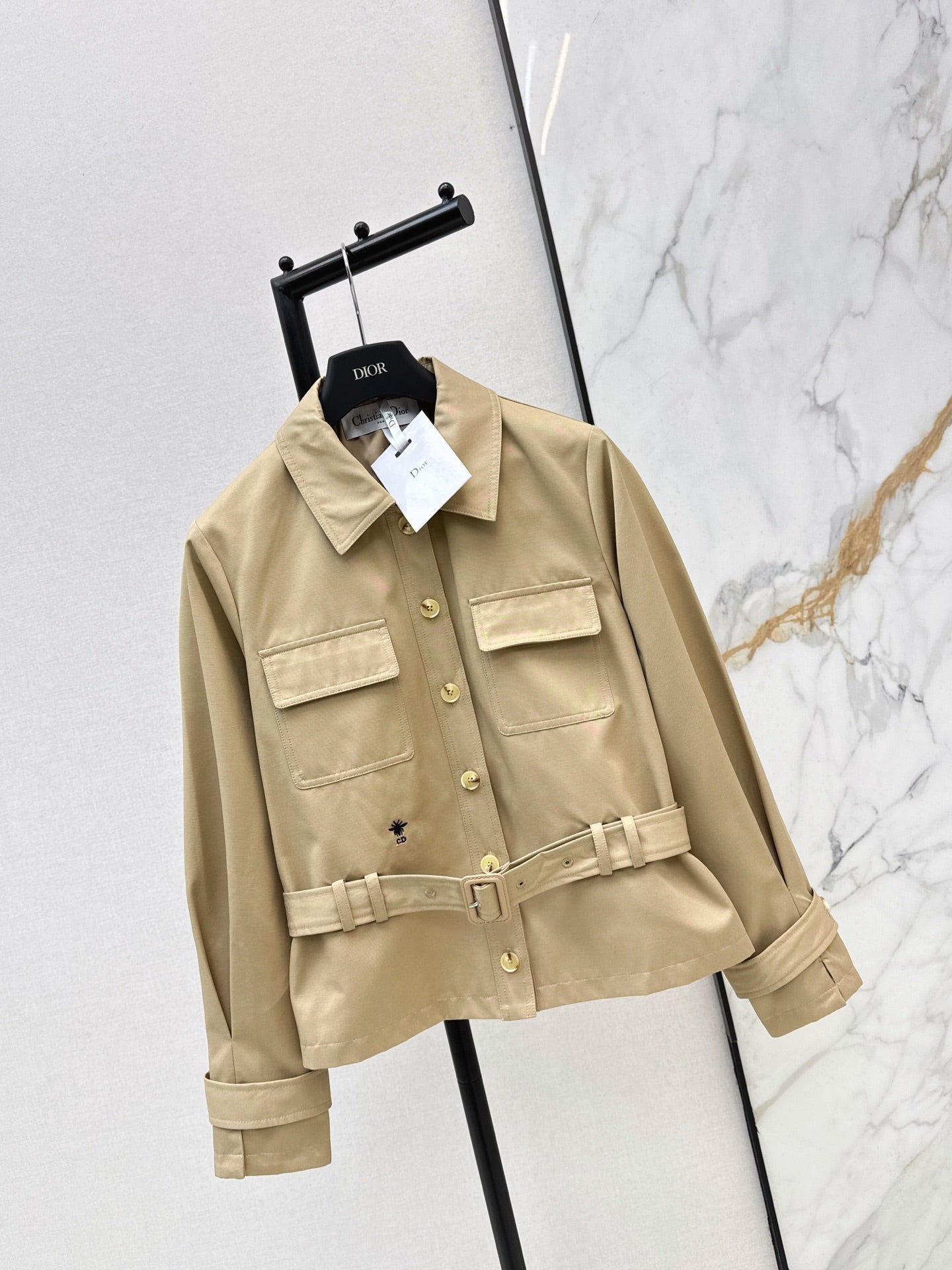 Dior/26FW New Cropped Trench Coat with Cinched-Waist Design 🖤