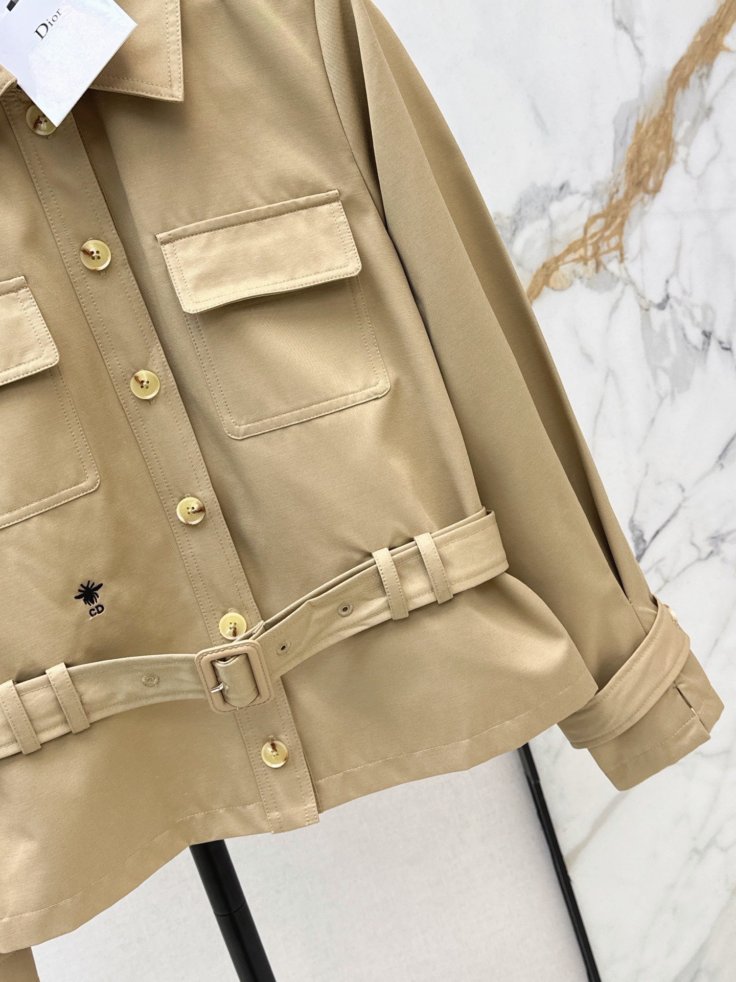 Dior/26FW New Cropped Trench Coat with Cinched-Waist Design 🖤