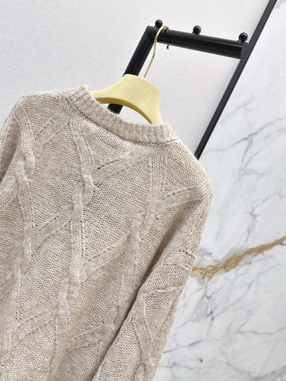 26FW New Logo Letter Embroidery Crewneck Sweater 🩶