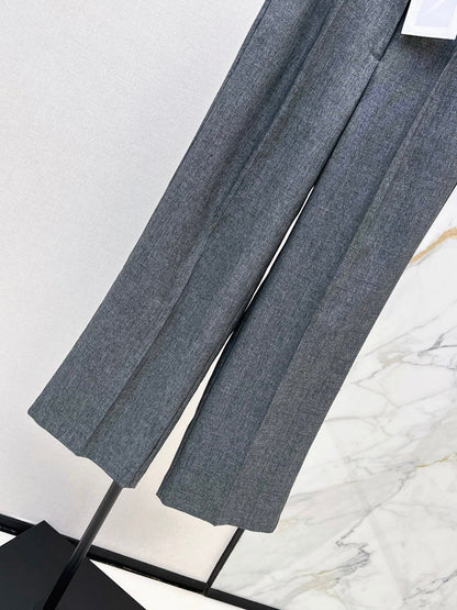 26FW New Grey Straight-Leg Trousers 🩶