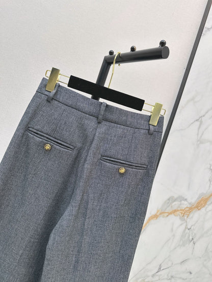 26FW New Grey Straight-Leg Trousers 🩶