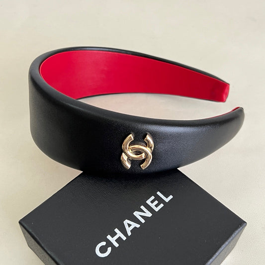 26FW New Wide Gold Double-C Headband