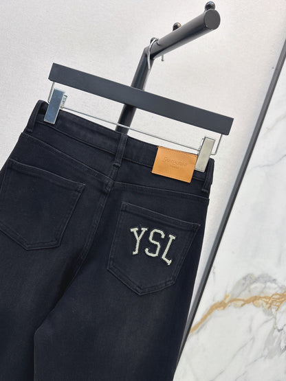 26FW New Logo Letter-Embroidered Straight-Leg Denim Jeans 🖤