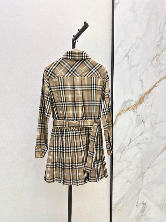 26FW New Classic Plaid Long-Sleeve Dress 🤎