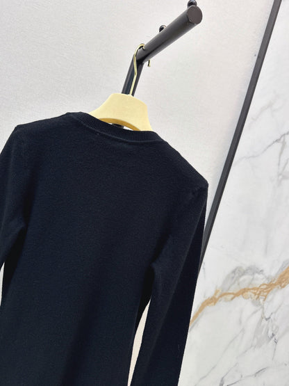 26FW New Versatile Color-Block Crew-Neck Sweater 🤍
