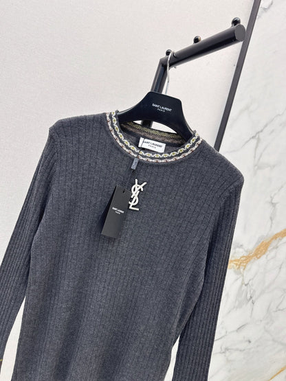26FW New Slim-Fit Crew-Neck Knit Base Layer 🩶